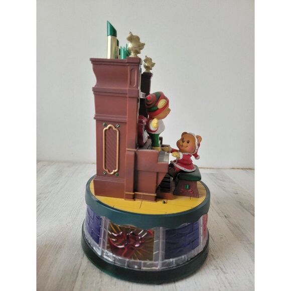 Snow wonder Perfect Harmony AS IS piano santa teddy bear xmas figure - Picture 4 of 8